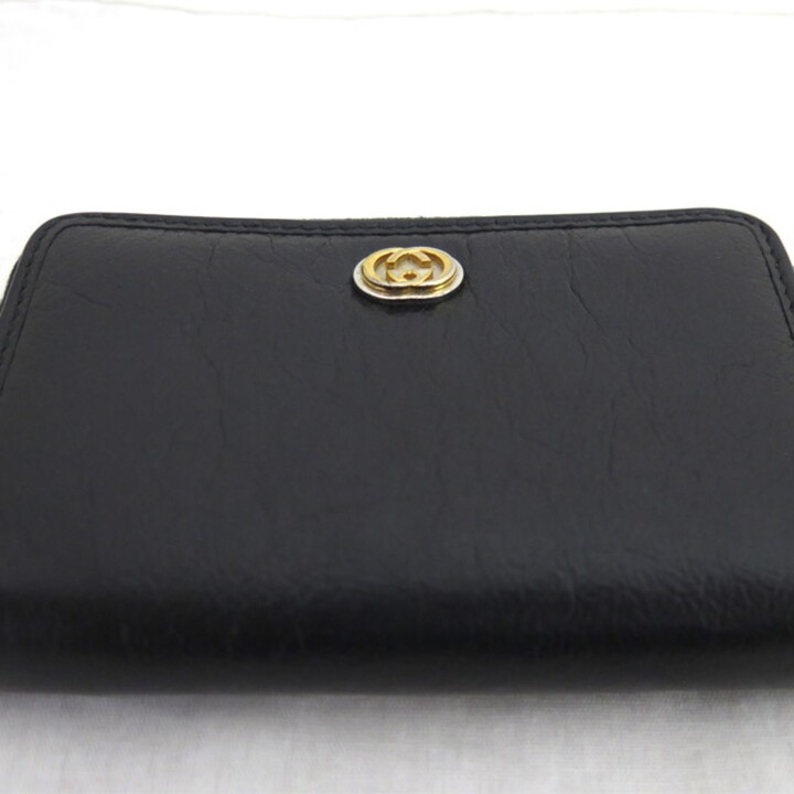 Gucci Pre-owned Women's Leather Wallet - Black - One Size