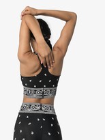 Thumbnail for your product : Adam Selman Sport Paisley-Print Performance Crop Top