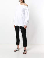 Thumbnail for your product : Ann Demeulemeester off-the-shoulder sweatshirt