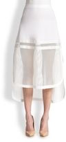 Thumbnail for your product : Robert Rodriguez Kuba Embroidered Net Skirt