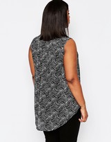 Thumbnail for your product : Koko Plus Sleeveless Shirt In Scratch Print