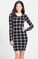 Thumbnail for your product : Nordstrom FELICITY & COCO Check Body-Con Sweater Dress Exclusive)