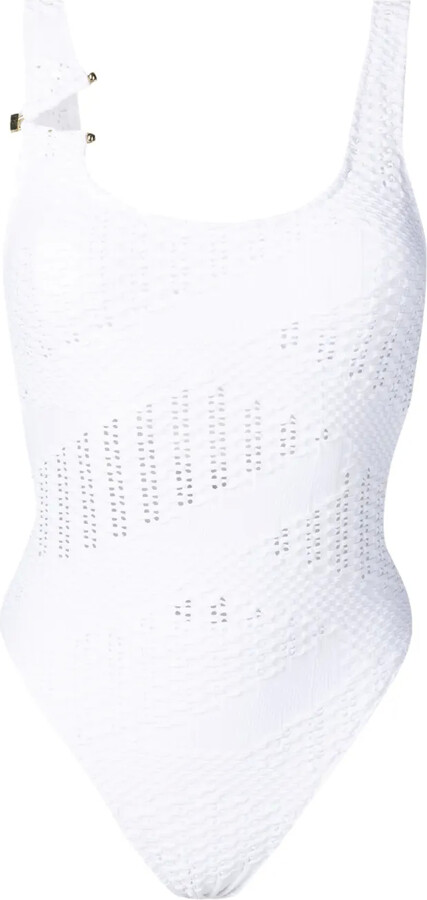 AMIR SLAMA Open-Knit Square-Neck One-Piece
