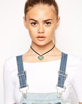 Thumbnail for your product : ASOS Bubble Heart Choker Necklace