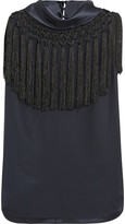 Thumbnail for your product : Altuzarra Calypson fringed silk top