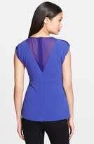 Thumbnail for your product : Rebecca Taylor Cap Sleeve Crepe Top
