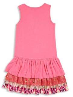 Imoga Toddler's, Little Girl's & Girl's Shanon Two-Piece Ruffle Dress & Necklace Set