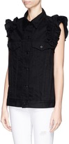 Thumbnail for your product : J Brand X SIMONE ROCHA Ruffle oversize denim vest
