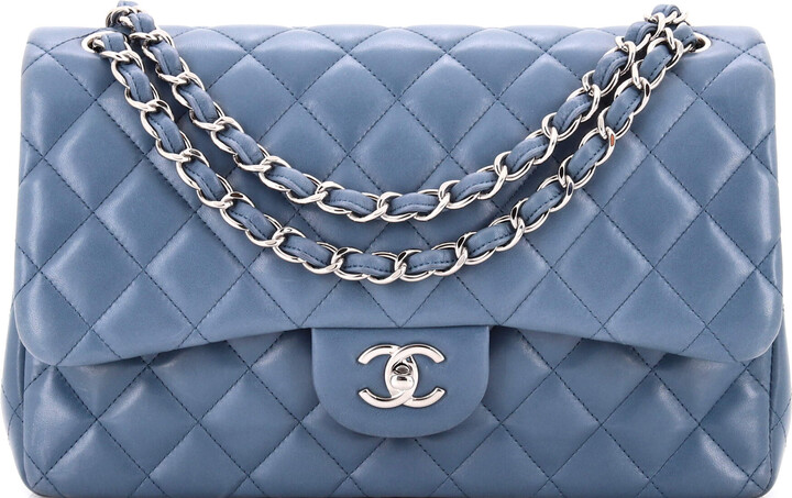 Chanel Classic Double Flap Bag Quilted Lambskin Jumbo