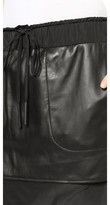 Thumbnail for your product : Derek Lam 10 Crosby Leather & Nylon Track Skirt
