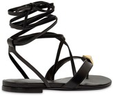 Thumbnail for your product : Valentino Garavani 10mm Roman Stud Leather Thong Sandals