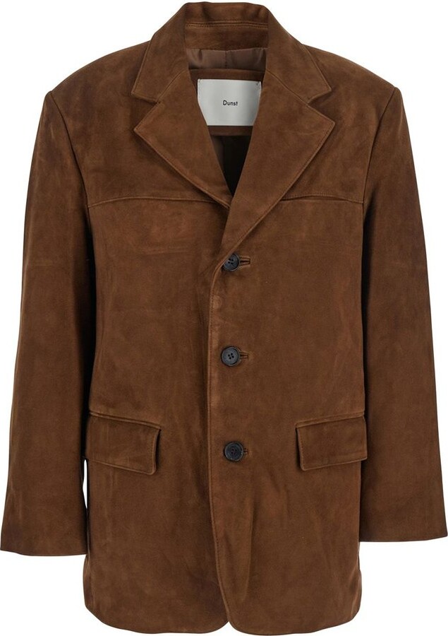 Dunst Single-Breasted Suede Jacket