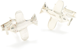 Thumbnail for your product : Jan Leslie Silver Airplane Cufflinks