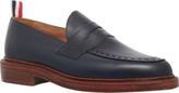 Thumbnail for your product : Thom Browne Grosgrain-trim leather penny loafers