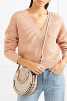 Thumbnail for your product : Chloé Pixie Small Suede And Textured-leather Shoulder Bag