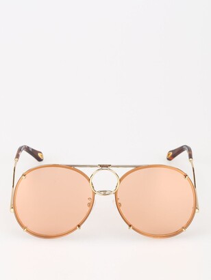 Chloé Sunglasses Eyewear Round Aviator Sunglasses