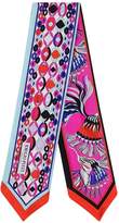 Thumbnail for your product : Emilio Pucci Multicolor Signature Print Silk Skinny Neck Scarf