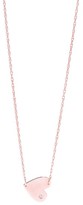 Thumbnail for your product : Jennifer Zeuner Jewelry Mini 1/2" Heart Necklace with Diamond
