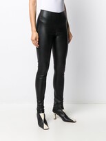 Thumbnail for your product : Gestuz High-Waisted Leather Leggings