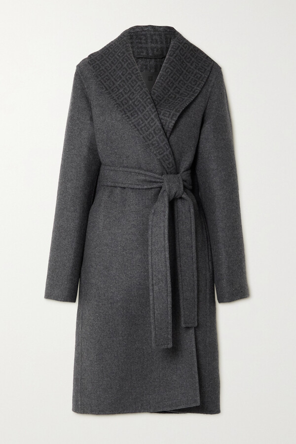 gray wool coat womens