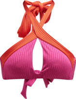 Thumbnail for your product : Trina Turk Olympia Rib Crossover Bikini Top