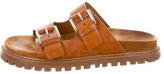 Thumbnail for your product : Michael Kors Leather Slide Sandals