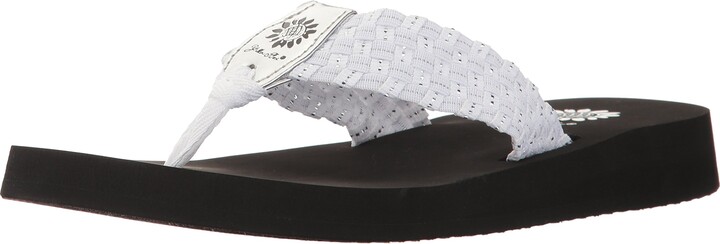 yellow box silver sandals