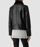 Thumbnail for your product : AllSaints Bayes Shearling Leather Jacket