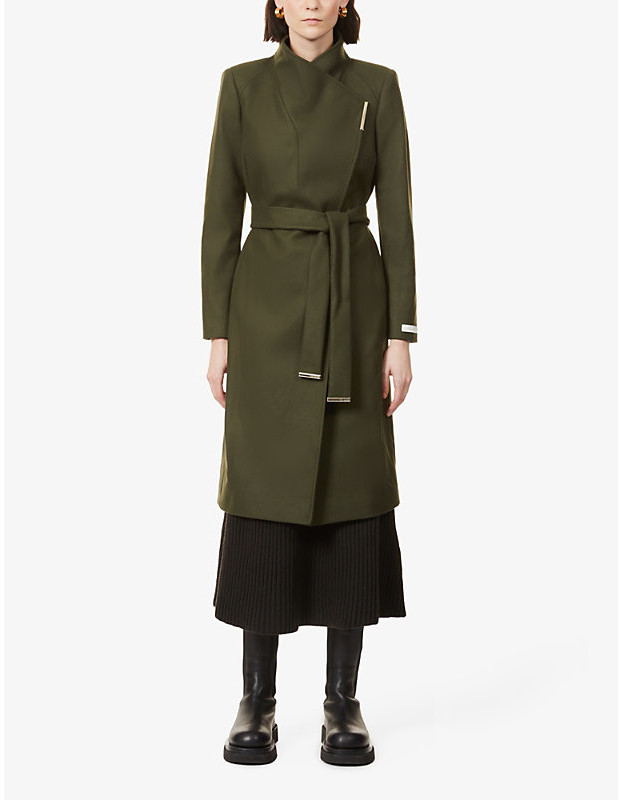 green ted baker coat
