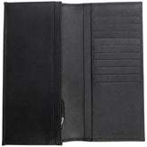 Thumbnail for your product : Prada Black Saffiano Long Wallet