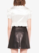 Thumbnail for your product : Miu Miu Duchess lace-panelled blouse