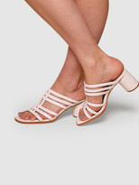 Thumbnail for your product : INTENTIONALLY BLANK Stamps Lattice Cylinder Heel Sandal