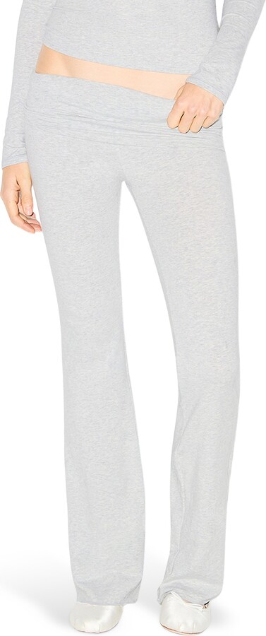 SKIMS Stretch Cotton Jersey Foldover Pants