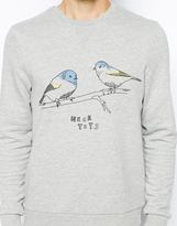 Thumbnail for your product : ASOS Sweatshirt With Nice Tits Print