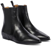 Thumbnail for your product : Isabel Marant Duiza flat leather ankle boots
