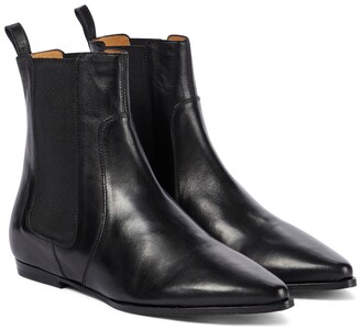 Isabel Marant Duiza flat leather ankle boots