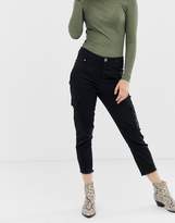 Thumbnail for your product : Benetton cargo denim pants with seamless hem