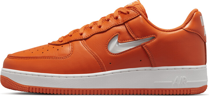 mens orange air force ones