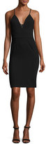 Thumbnail for your product : Alice + Olivia Jean Lace-Inset Fitted Sleeveless Dress, Black