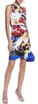 Thumbnail for your product : Roberto Cavalli Wrap-effect Floral-print Stretch-jersey Mini Dress