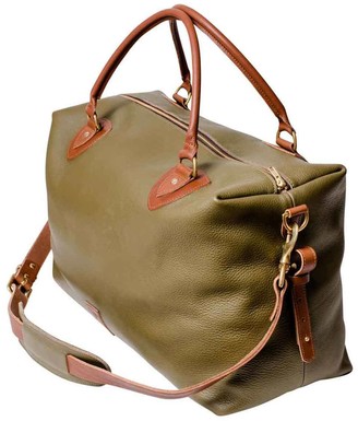 N'damus London Regency Olive Leather Travel Bag