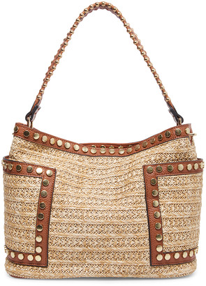 steve madden boho studded strap hobo