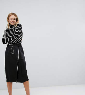 Monki Aysemetric Contrast Midi Skirt