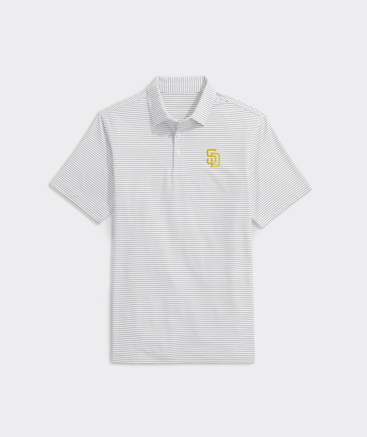 Vineyard Vines San Diego Padres Bradley Stripe Sankaty Polo