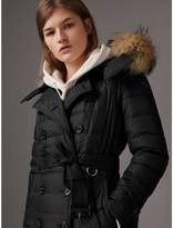 Thumbnail for your product : Burberry Detachable Hood Fur Trim Down-filled Puffer Coat