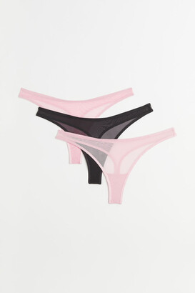 H&M 3-pack Mesh Thong Briefs - ShopStyle Panties