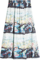 Thumbnail for your product : Burberry Kindle Printed Midi Skirt