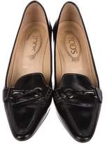 Thumbnail for your product : Tod's Leather Pointed-Toe Pumps
