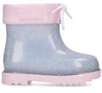Mini Melissa Glitter Wellington Boots