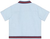 Thumbnail for your product : Gucci Baby shirt with anchor embroidery